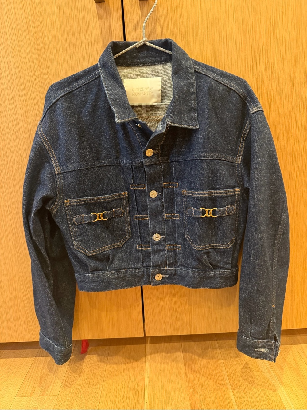 Citizens of Humanity Alma Cropped Denim Jacket New Without Tags